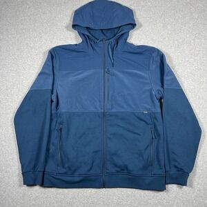 5.11 Tactical Jacket Mens Large Blue Adhere Full Zip Softshell Fleece Outdoor